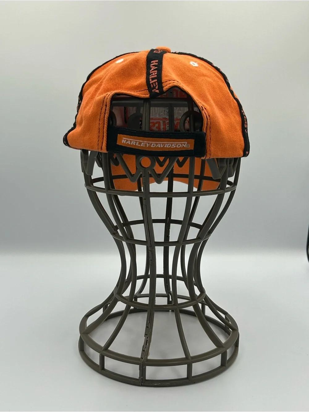 Harley-Davidson Orange and Black Logo Cap
